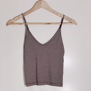 Brandy Melville striped cropped tank